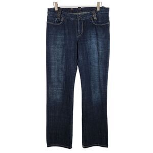 G-STAR Jeans Womens 31/32 Dark‎ Blue Tomboy Safety Plus Wide Straight Leg G STAR